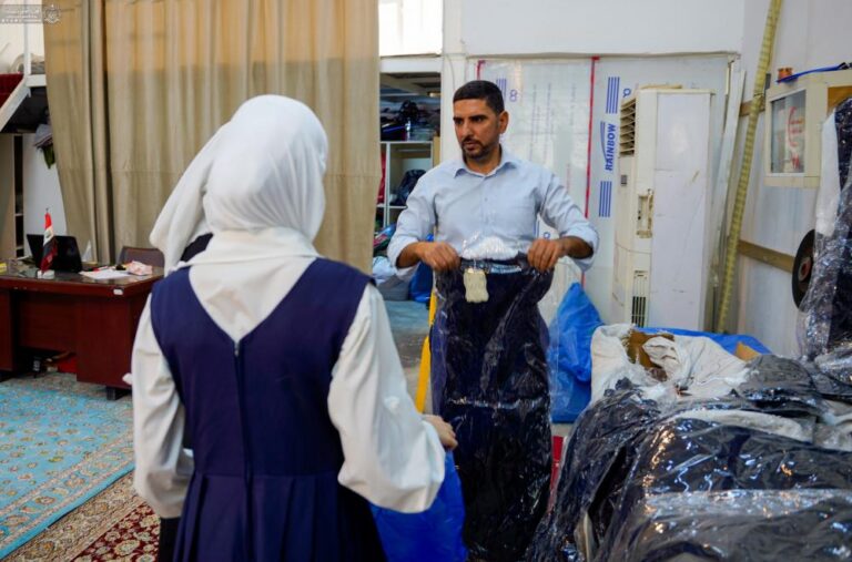 Distribution of Clothing for Students